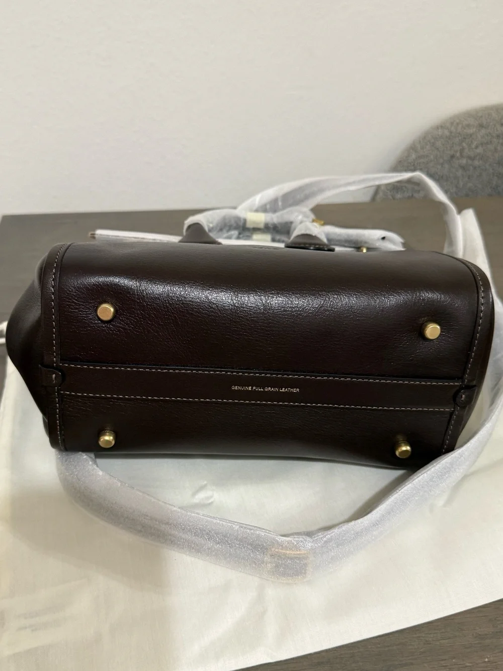 COACH Turnlock Tote Bag 22 Maple/Brass